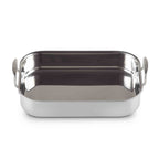 Le Creuset 3-ply Stainless Steel Rectangular Roaster on white background