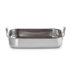 Le Creuset 3-ply Stainless Steel Rectangular Roaster on white background