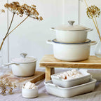 Le Creuset meringue cast iron range