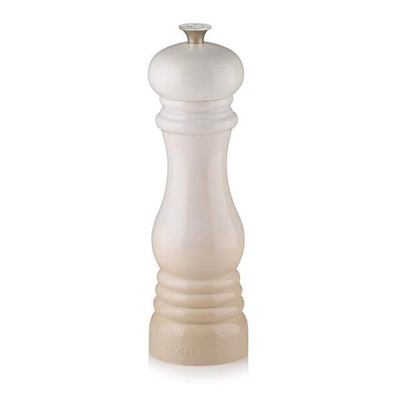 Le Creuset Meringue Salt Mill on white background