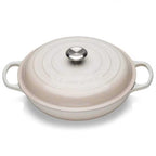 Le Creuset Signature Cast Iron Shallow Casserole 30cm Meringue