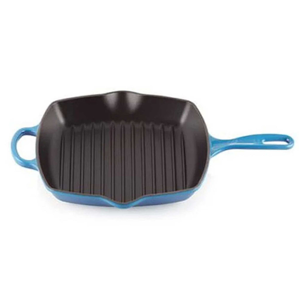 Le Creuset Signature Cast Iron Square Grillit 26cm Azure