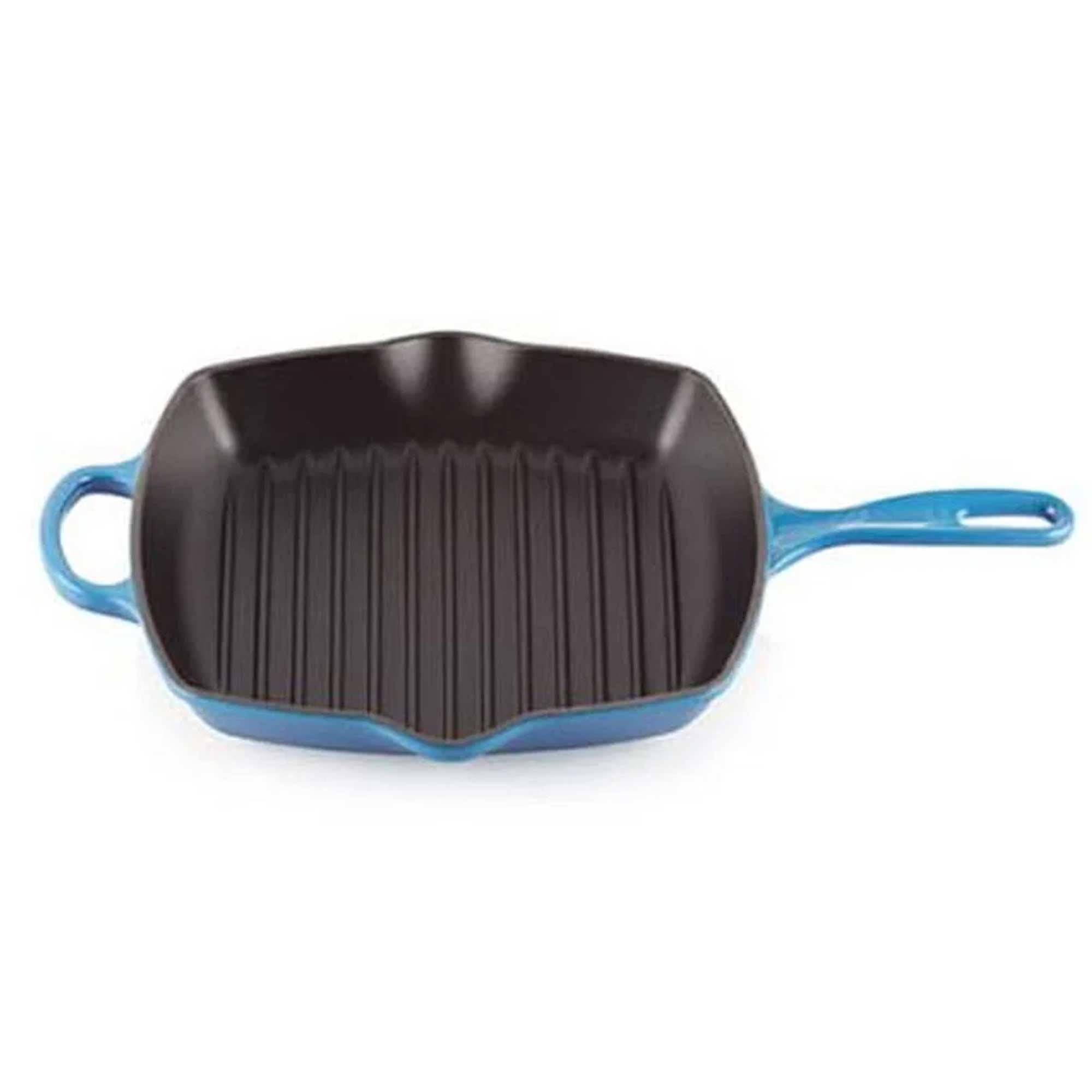 Le Creuset Signature Cast Iron Square Grillit 26cm Azure
