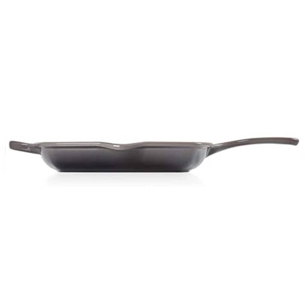 Black grillit pan on a white background