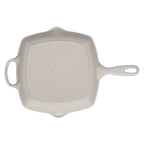 White square pan with handles on a white background