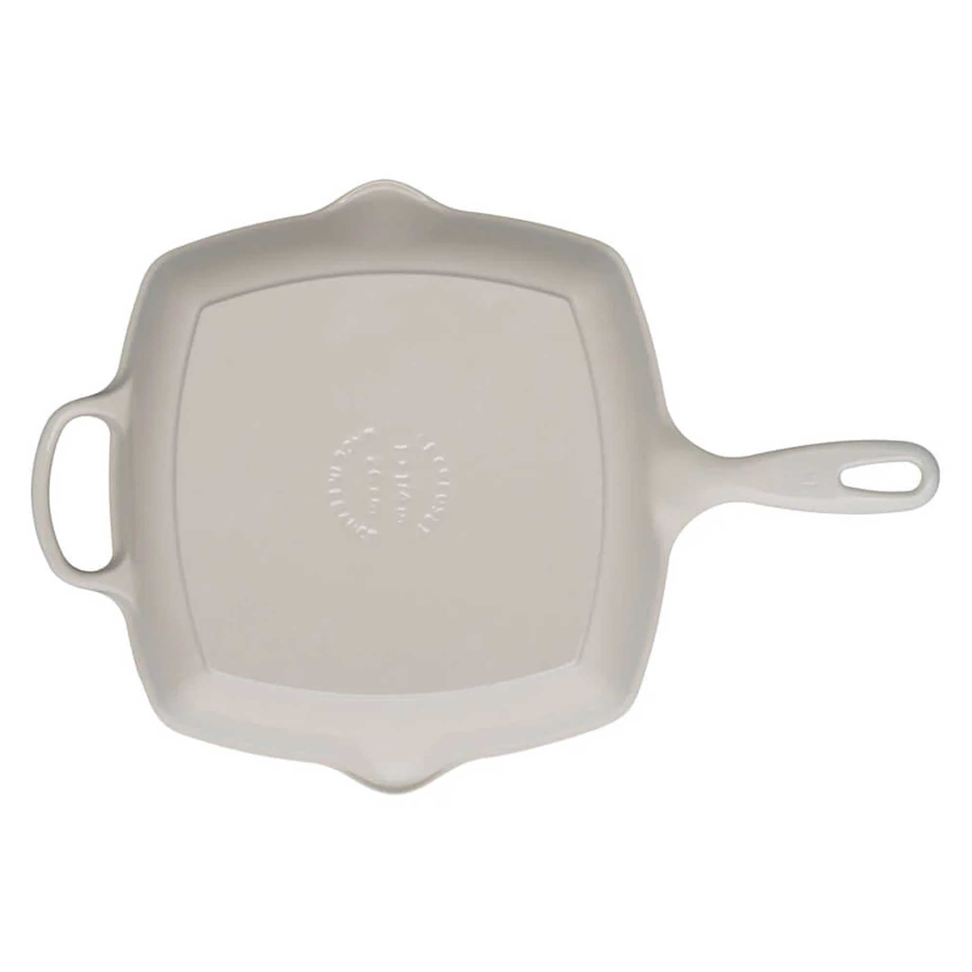White square pan with handles on a white background