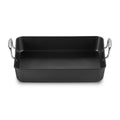 Black rectangular roaster on a white background