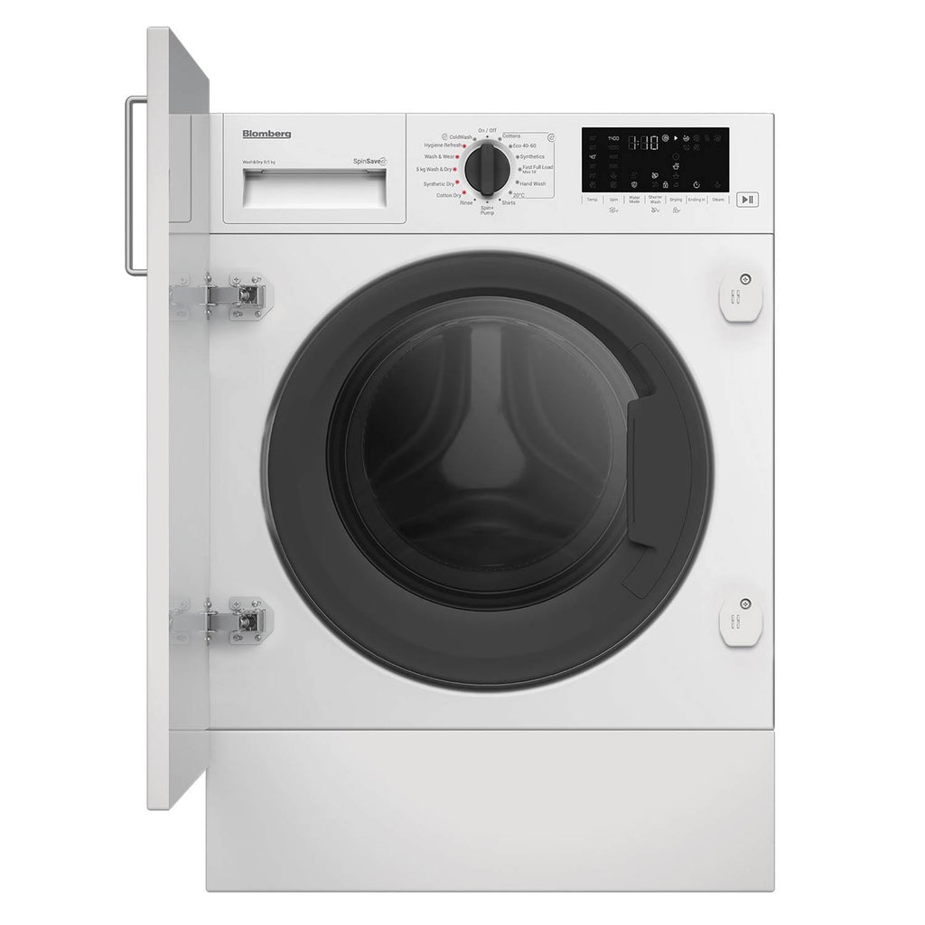 Blomberg LRI1854111 8kg wash, 5kg dry, 1400 spin, Integrated Washer Dryer, White