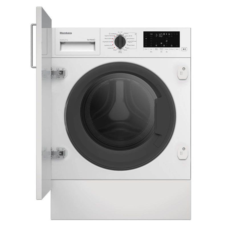 Blomberg LRI1854111 8kg wash, 5kg dry, 1400 spin, Integrated Washer Dryer, White
