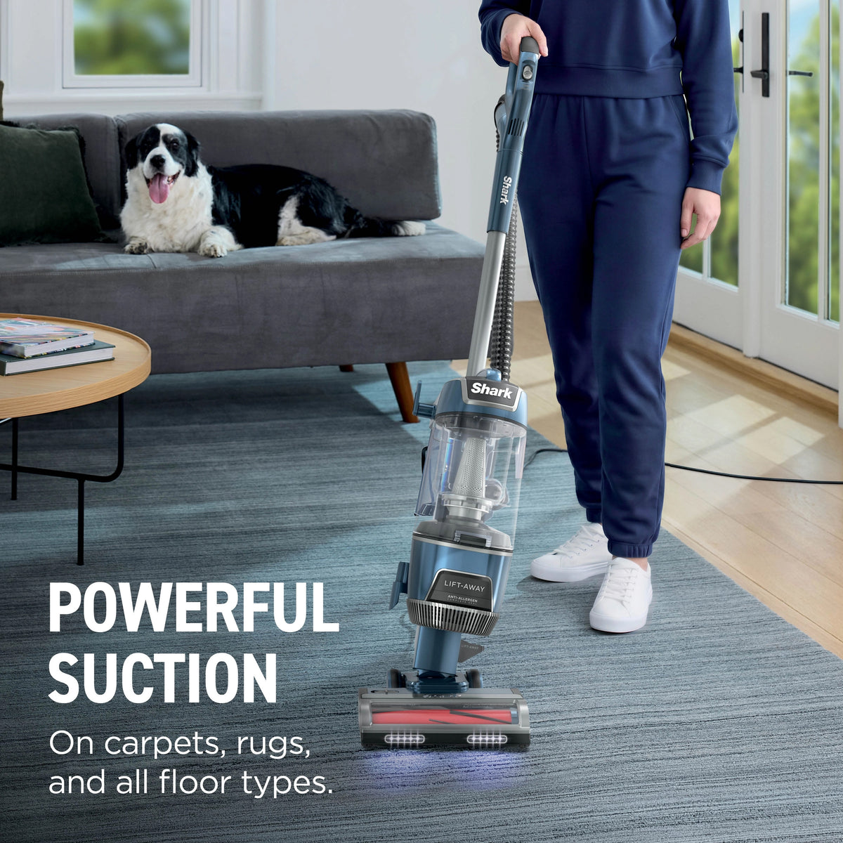 Shark Rotator Pet Upright Vacuum Cleaner – Dark Purewater Blue - LU250UKT