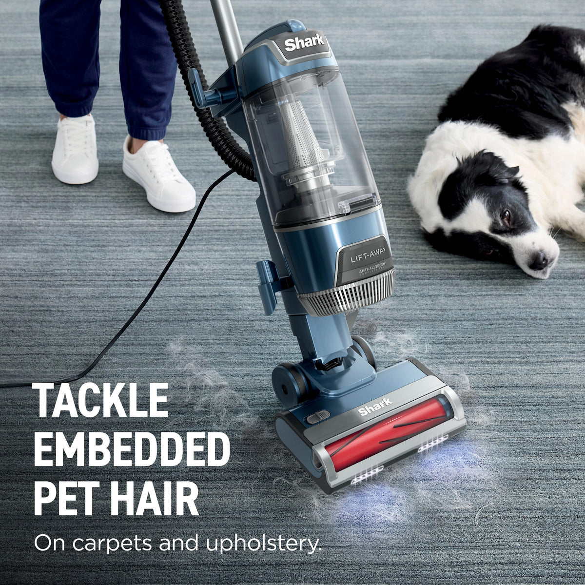 Shark Rotator Pet Upright Vacuum Cleaner – Dark Purewater Blue - LU250UKT