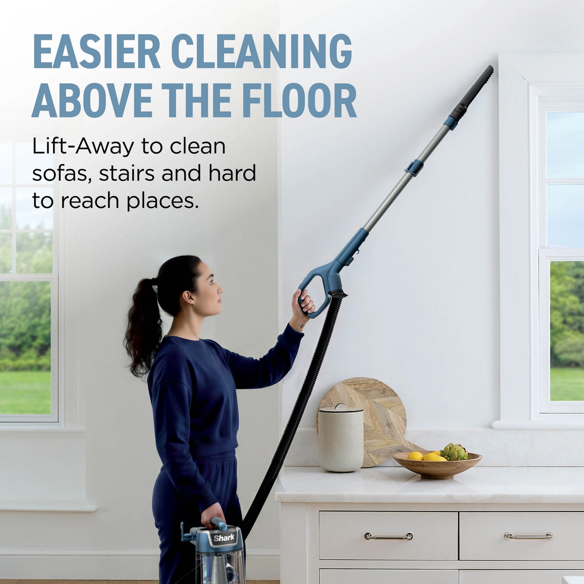 Shark Rotator Pet Upright Vacuum Cleaner – Dark Purewater Blue - LU250UKT