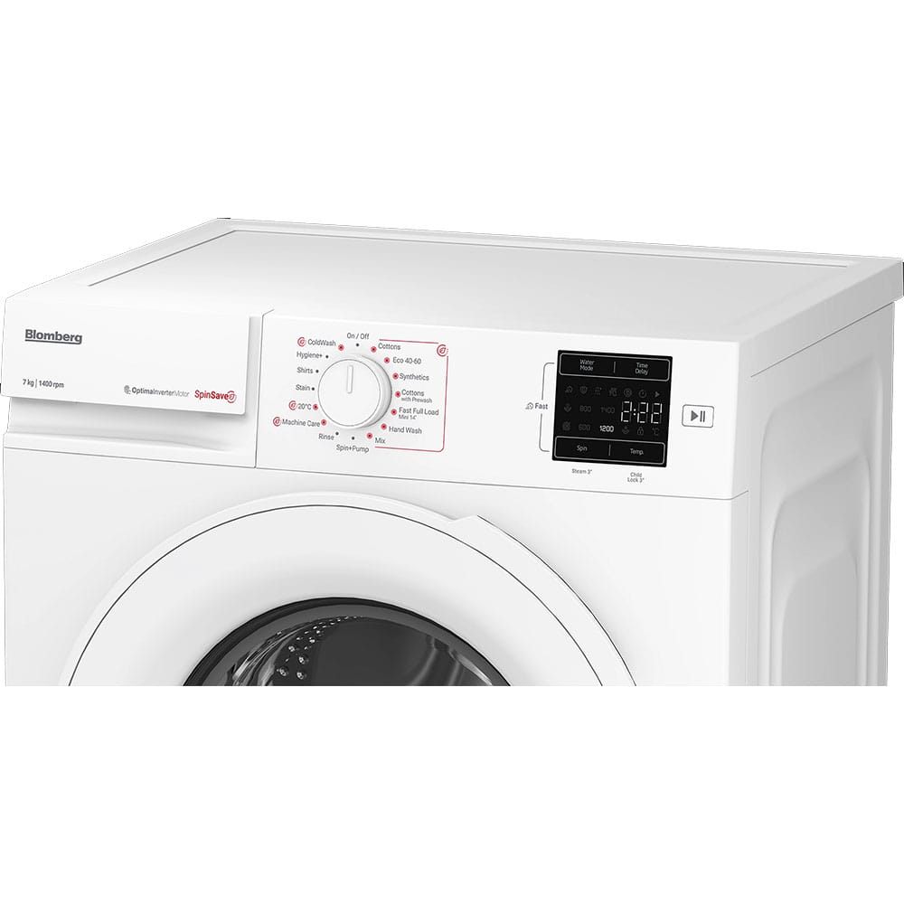 Blomberg LWA27461W 7kg, 1400 Spin, Freestanding Washing Machine with Quick Wash, White