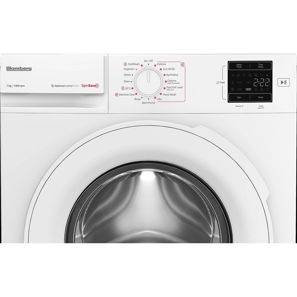Blomberg LWA27461W 7kg, 1400 Spin, Freestanding Washing Machine with Quick Wash, White