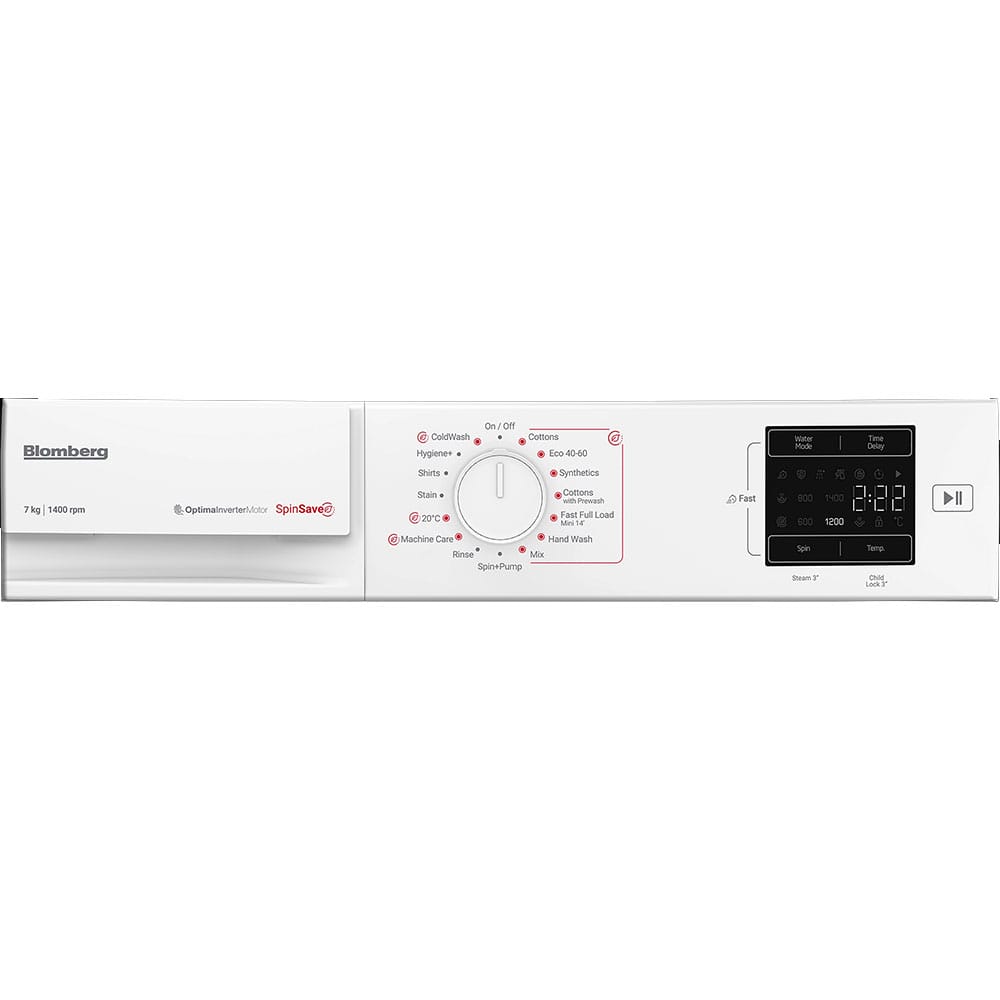 Blomberg LWA27461W 7kg, 1400 Spin, Freestanding Washing Machine with Quick Wash, White