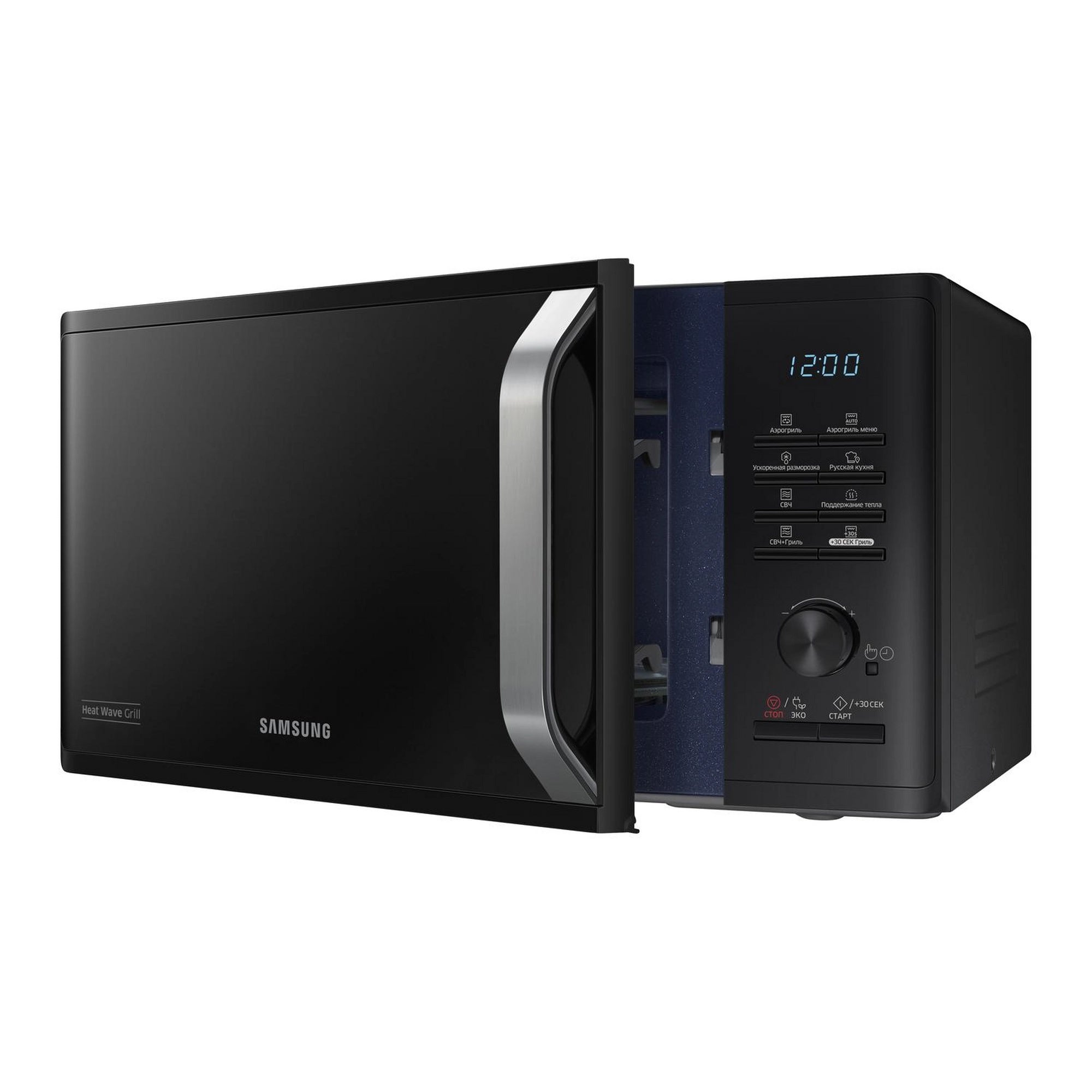 Samsung 23L 800W Triple Distribution Microwave with Grill - Black (MG23K3575AK/EU)