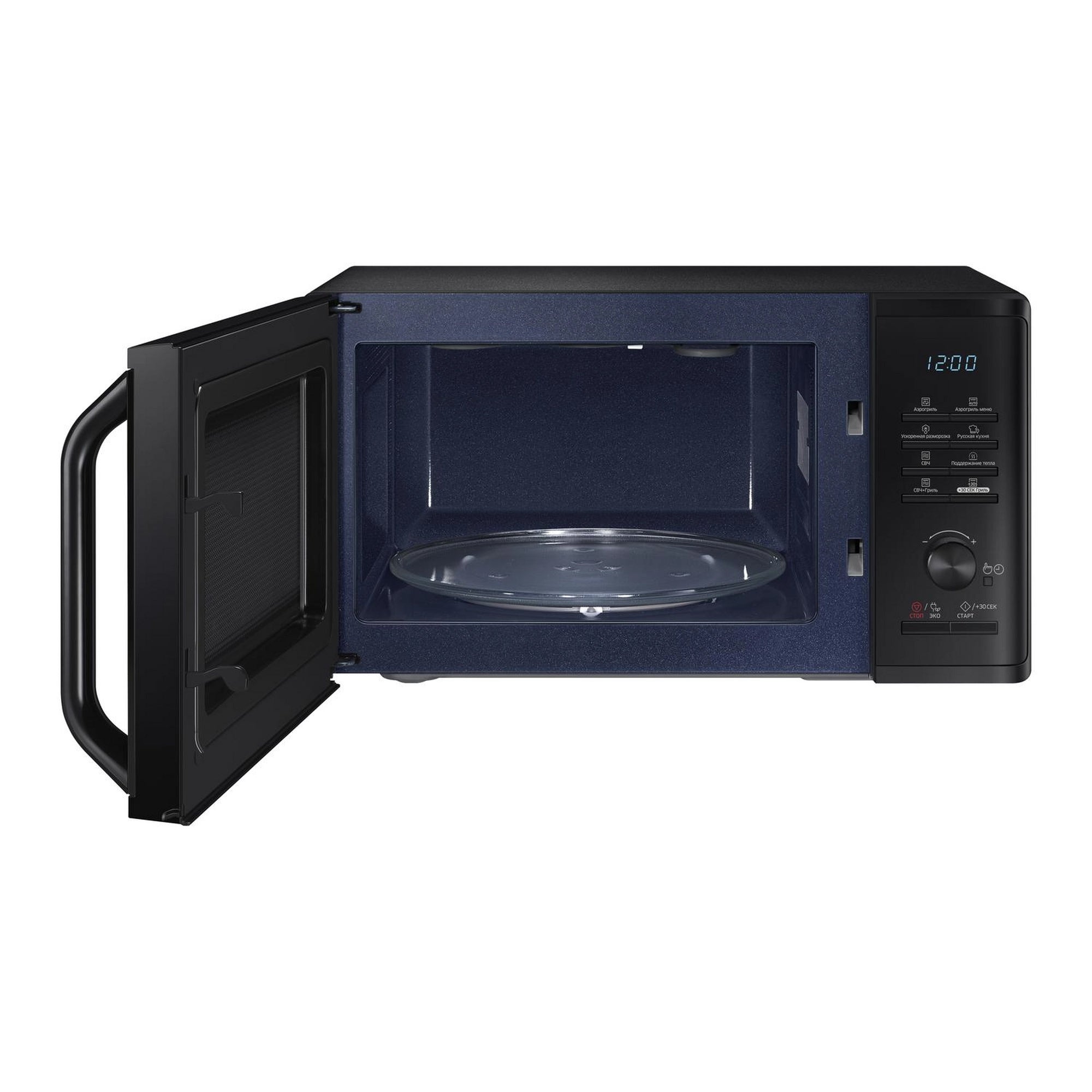 Samsung 23L 800W Triple Distribution Microwave with Grill - Black (MG23K3575AK/EU)