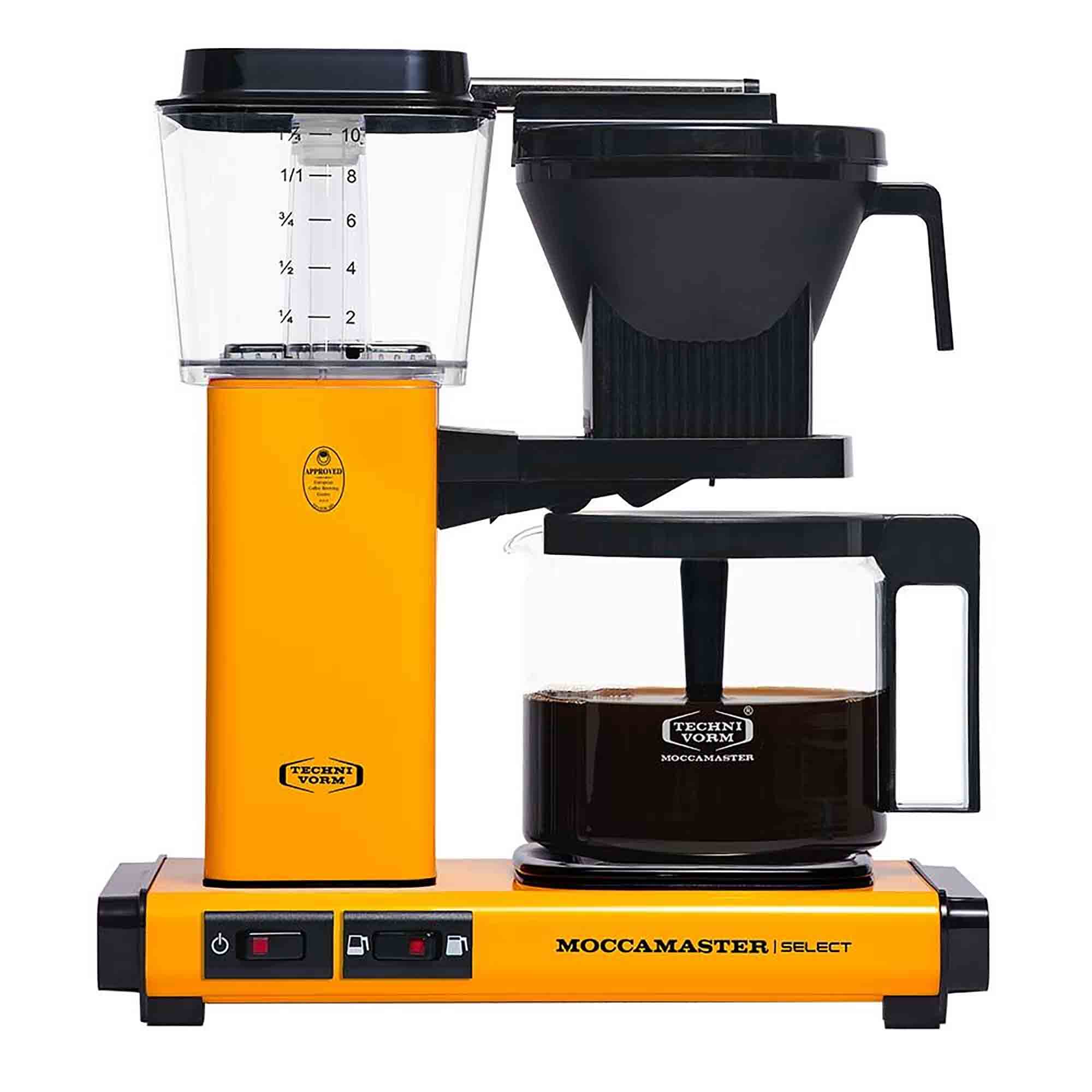 Moccamaster KBG Select Drip Filter Coffee Machine in Yellow Pepper - 53815