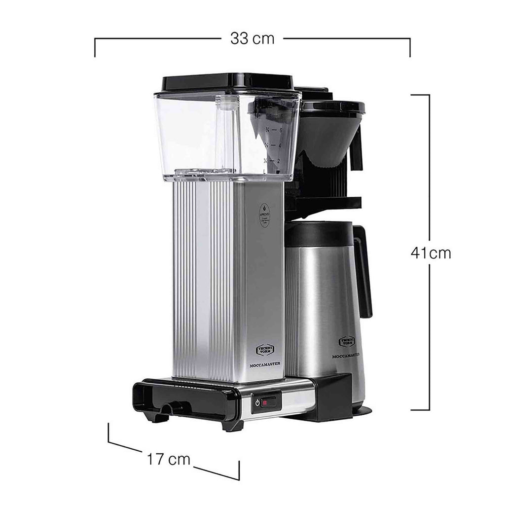 Moccamaster KBGT Drip Filter Coffee Machine in Polished Silver - 79411