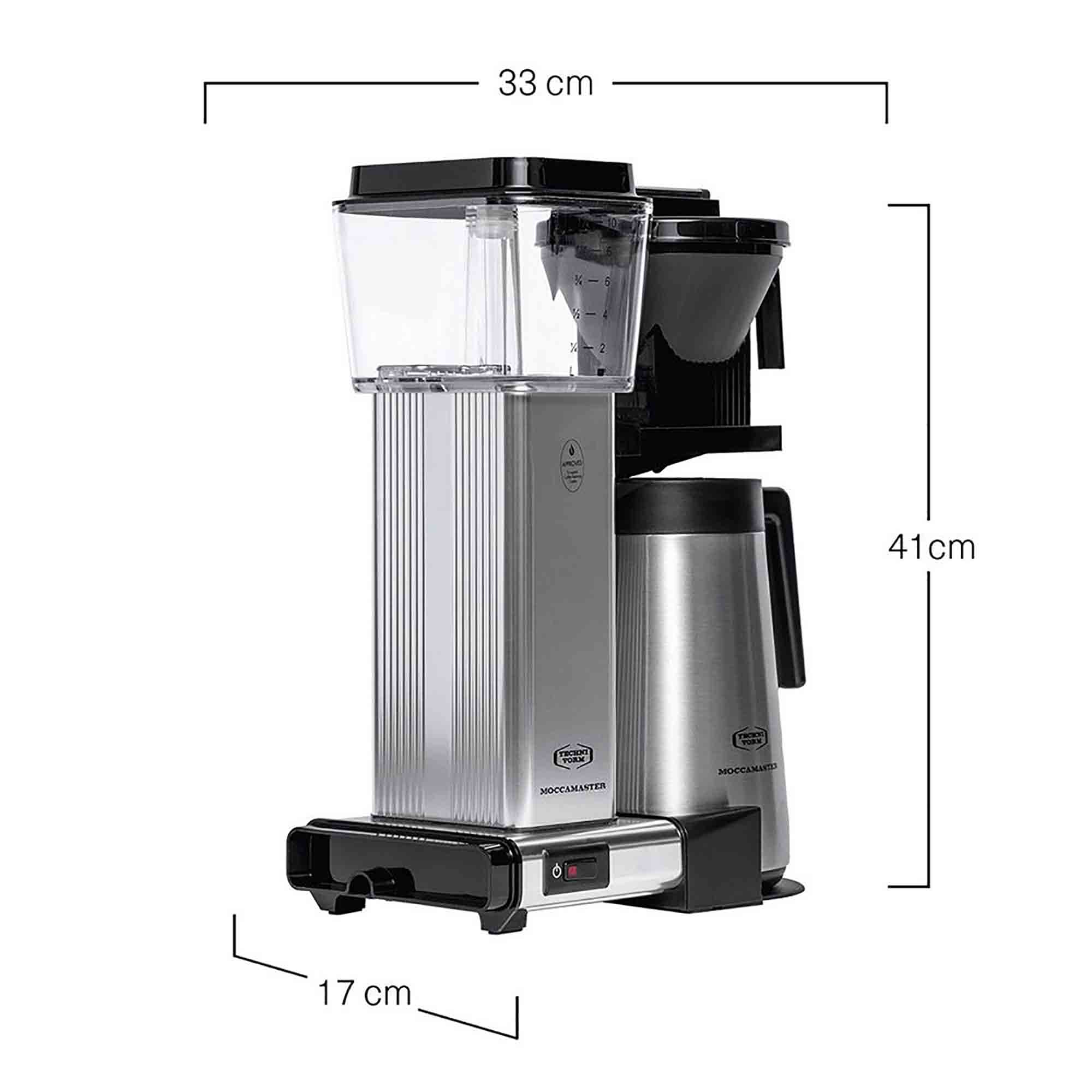 Moccamaster KBGT Drip Filter Coffee Machine in Polished Silver - 79411
