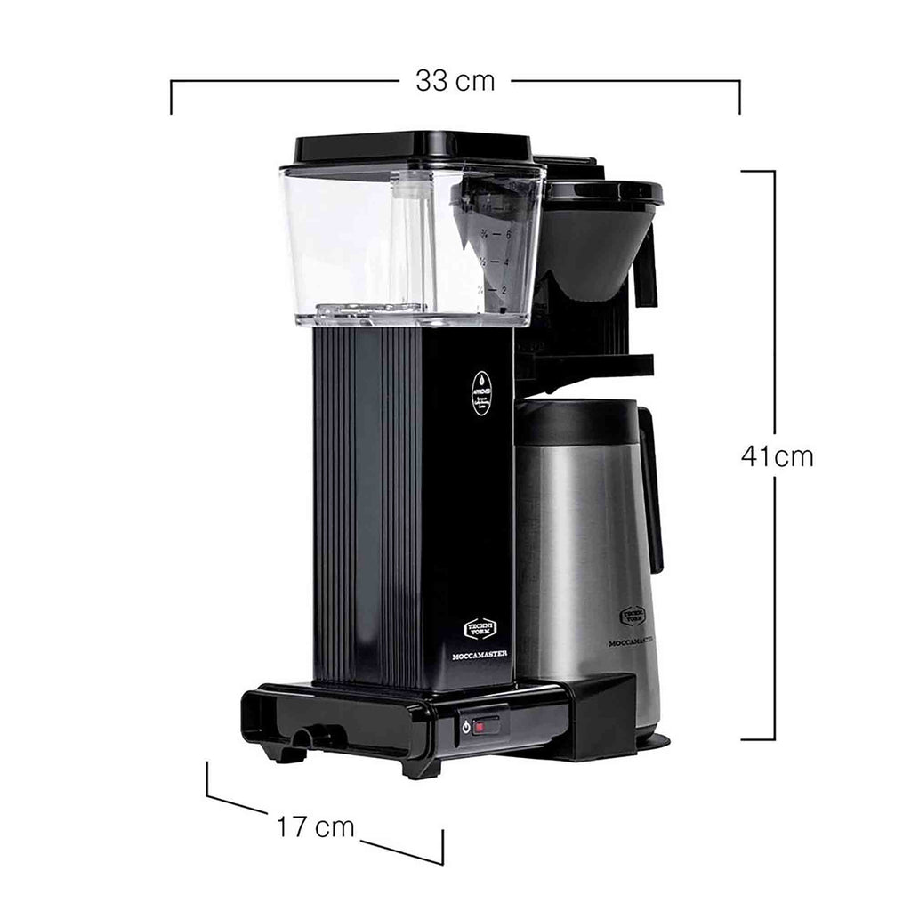 Moccamaster KBGT Drip Filter Coffee Machine in Black - 79413
