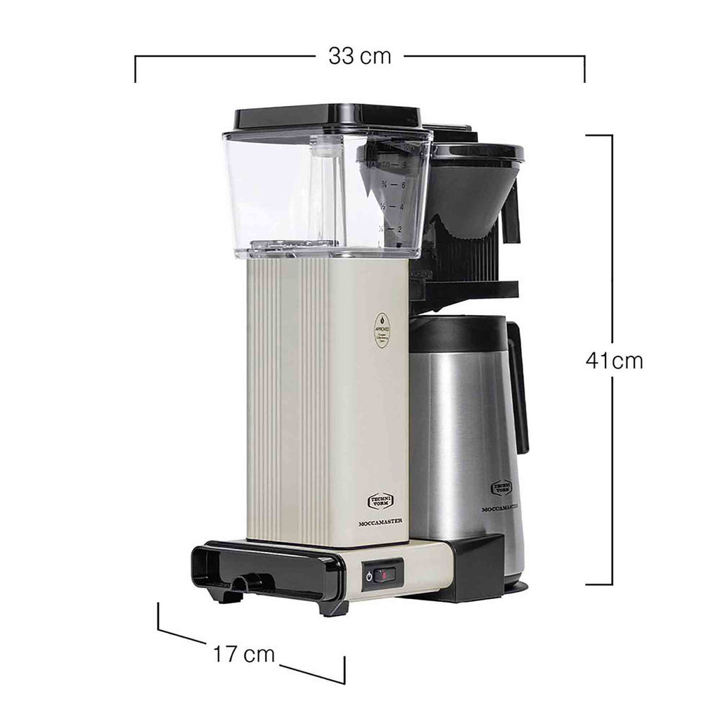 Moccamaster KBGT Drip Filter Coffee Machine in Off-white - 79414