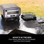 Ninja Artisan Outdoor Pizza & Air Fry Oven with Cover – Grey - MO203UK