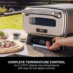 Ninja Artisan Outdoor Pizza & Air Fry Oven with Cover – Grey - MO203UK