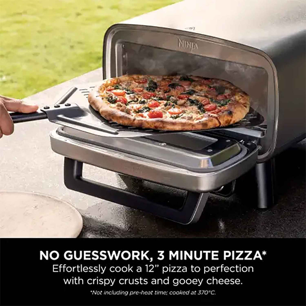 Ninja Artisan Outdoor Pizza & Air Fry Oven with Cover – Grey - MO203UK