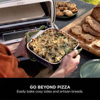 Ninja Artisan Outdoor Pizza & Air Fry Oven with Cover – Grey - MO203UK