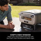 Ninja Artisan Outdoor Pizza & Air Fry Oven with Cover – Grey - MO203UK