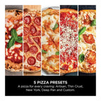 Ninja Artisan Outdoor Pizza & Air Fry Oven with Cover – Grey - MO203UK