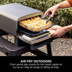 Ninja Artisan Outdoor Pizza & Air Fry Oven with Cover – Grey - MO203UK