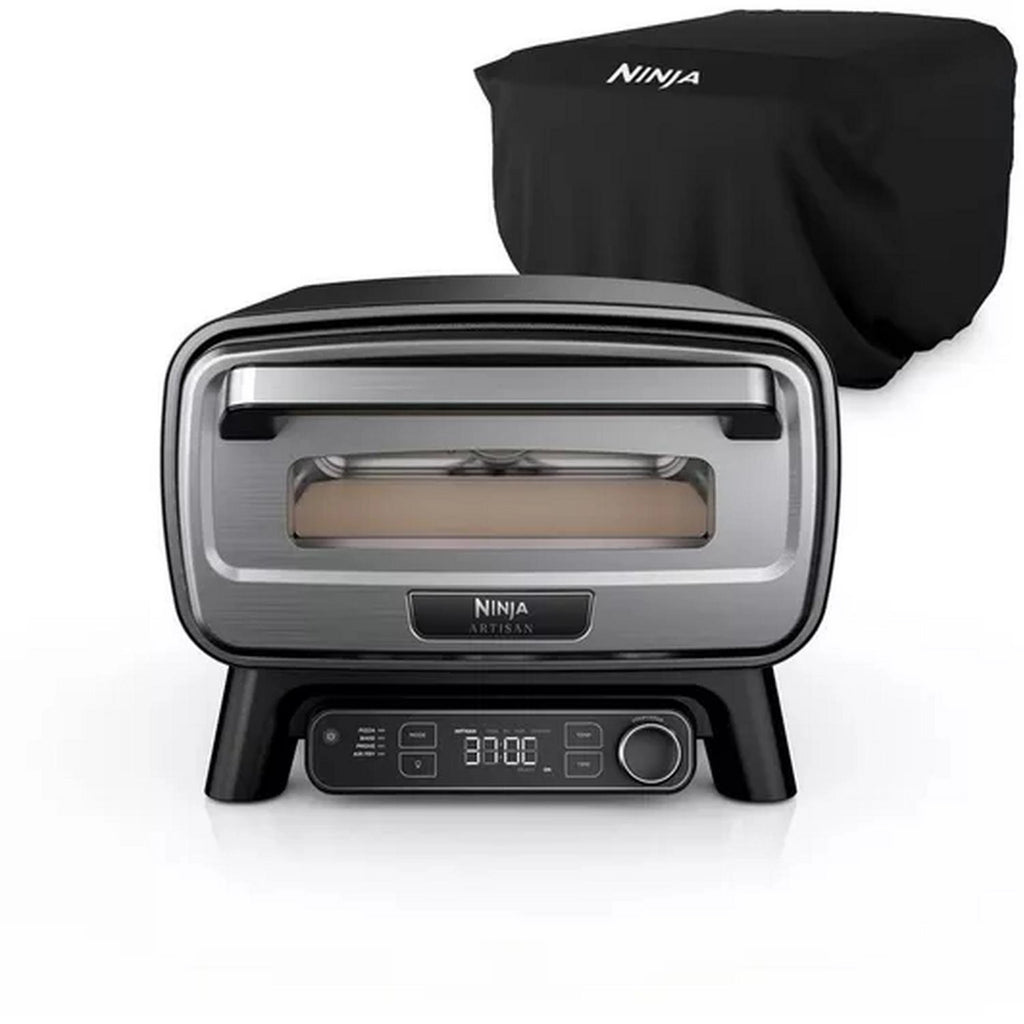 Ninja Artisan Outdoor Pizza & Air Fry Oven with Cover – Grey - MO203UK