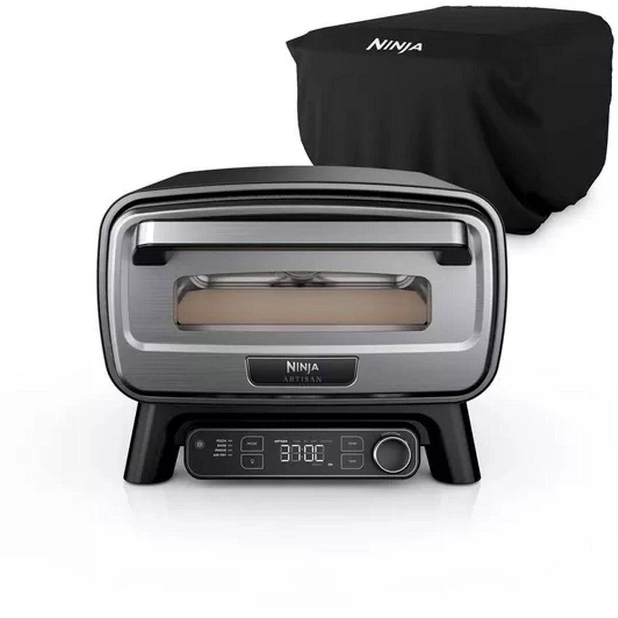 Ninja Artisan Outdoor Pizza & Air Fry Oven with Cover – Grey - MO203UK