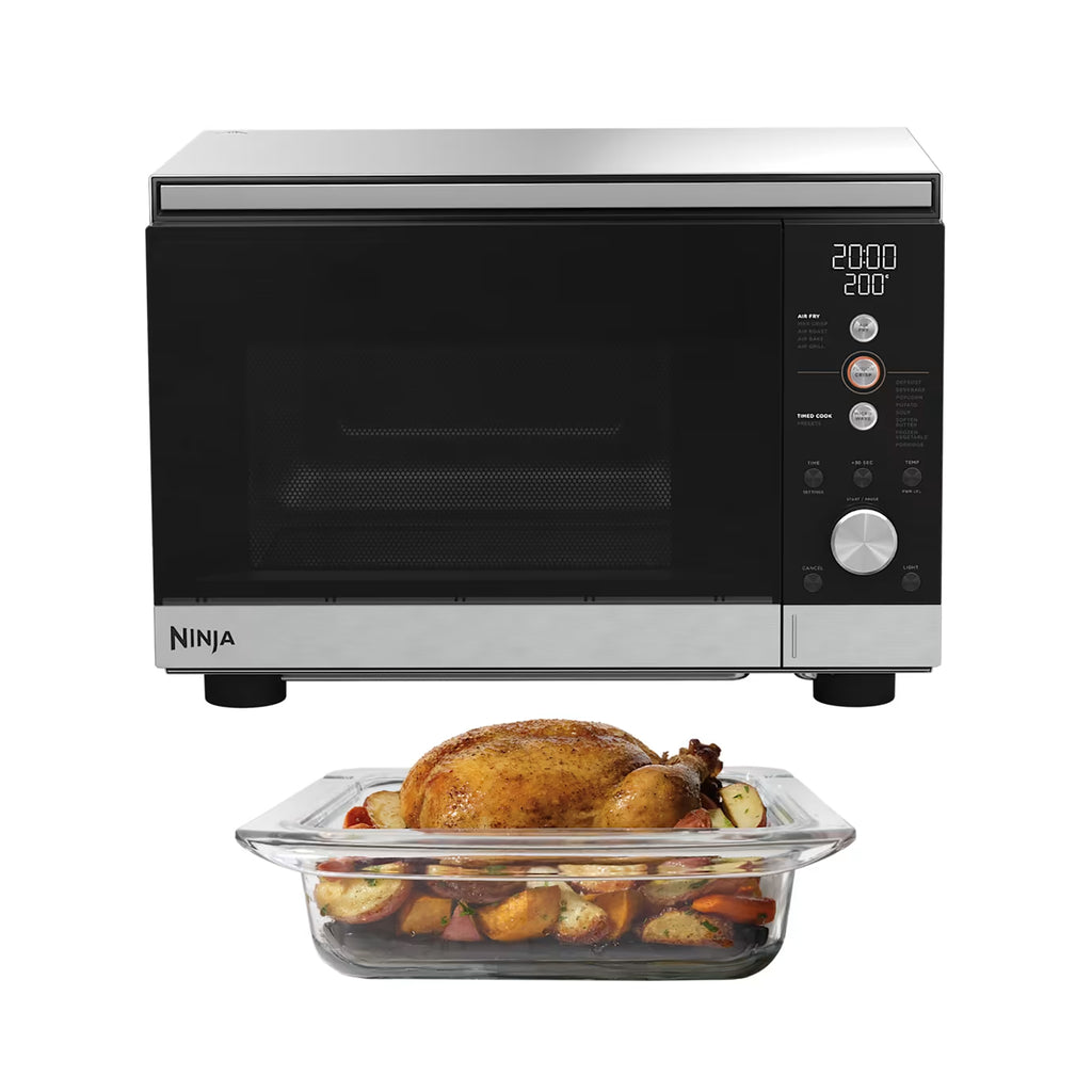 Ninja CRISPi Microwave, Air Fryer and Oven with FusionCrisp Technology - Silver - MW101UK