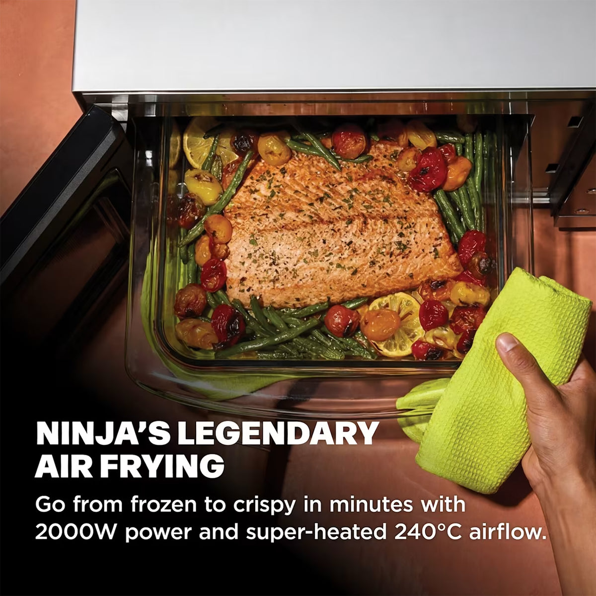 Ninja CRISPi Microwave, Air Fryer and Oven with FusionCrisp Technology - Silver - MW101UK