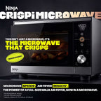 Ninja CRISPi Microwave, Air Fryer and Oven with FusionCrisp Technology - Silver - MW101UK