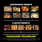 Ninja CRISPi Microwave, Air Fryer and Oven with FusionCrisp Technology - Silver - MW101UK