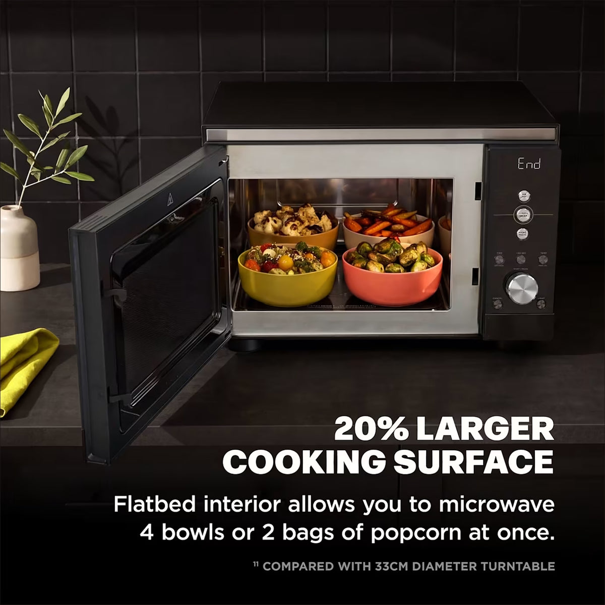 Ninja CRISPi Microwave, Air Fryer and Oven with FusionCrisp Technology - Black - MW101UKBK1