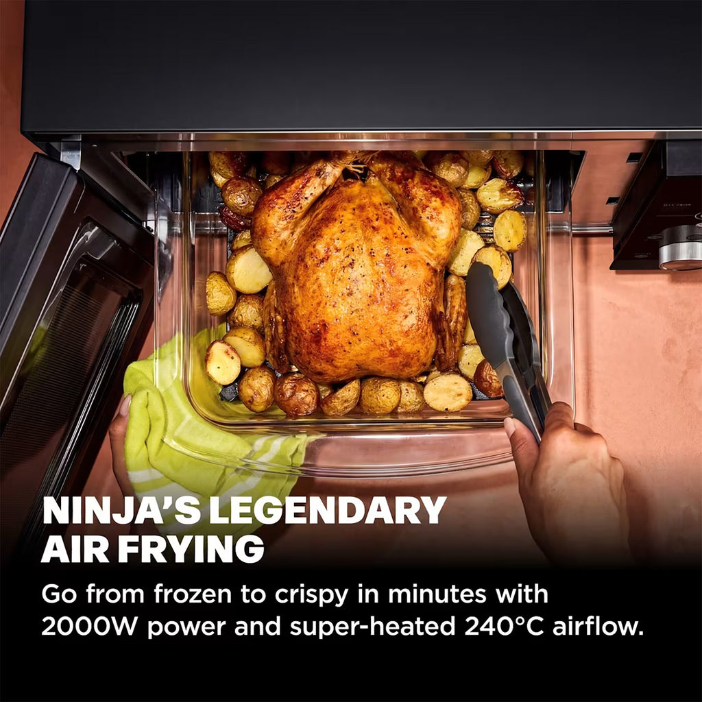 Ninja CRISPi Microwave, Air Fryer and Oven with FusionCrisp Technology - Black - MW101UKBK1