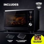 Ninja CRISPi Microwave, Air Fryer and Oven with FusionCrisp Technology - Black - MW101UKBK1