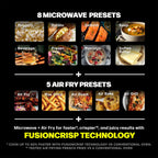 Ninja CRISPi Microwave, Air Fryer and Oven with FusionCrisp Technology - Black - MW101UKBK1