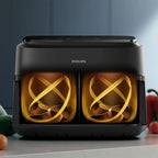 Philips 1000 Series FlexDrawer Dual Basket Air Fryer – Black - NA150_09