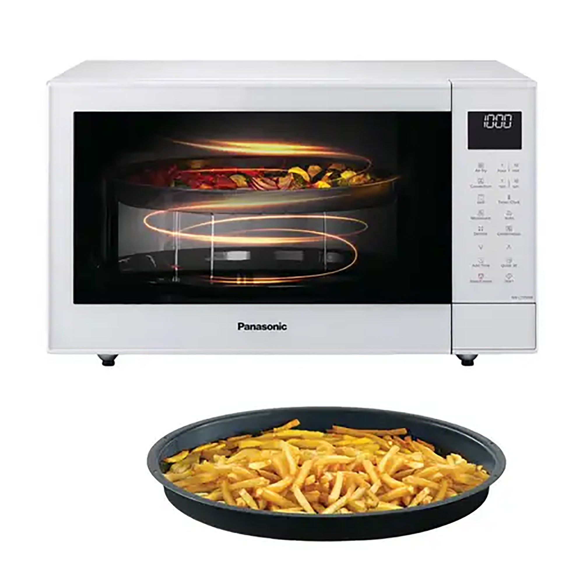 Panasonic 27L 1000W 4-in-1 Combi Inverter Microwave Oven in White - NN-CT55RWBPQ