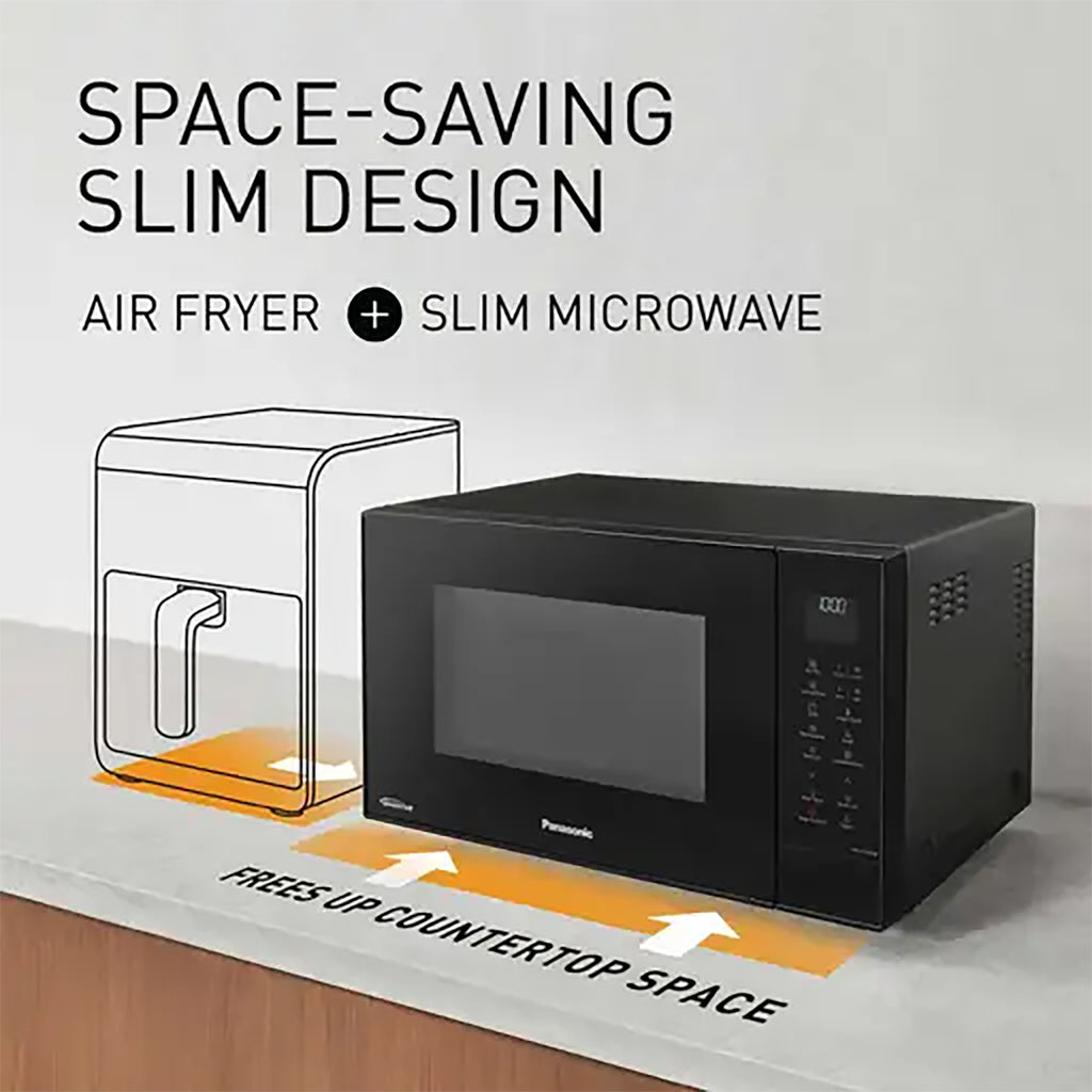 Panasonic 27L 1000W 4-in-1 Combi Microwave Oven – Black - NN-CT56RBBPQ