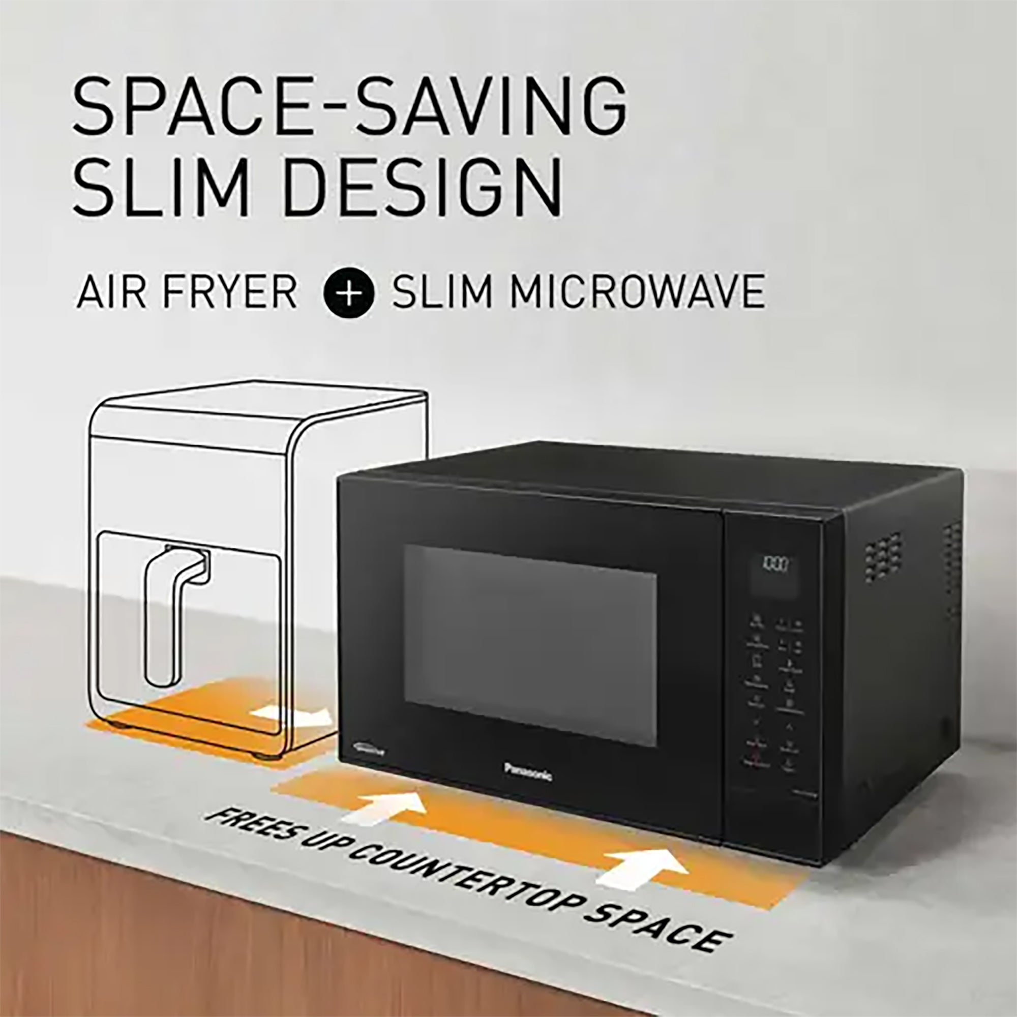 Panasonic 27L 1000W 4-in-1 Combi Microwave Oven – Black - NN-CT56RBBPQ