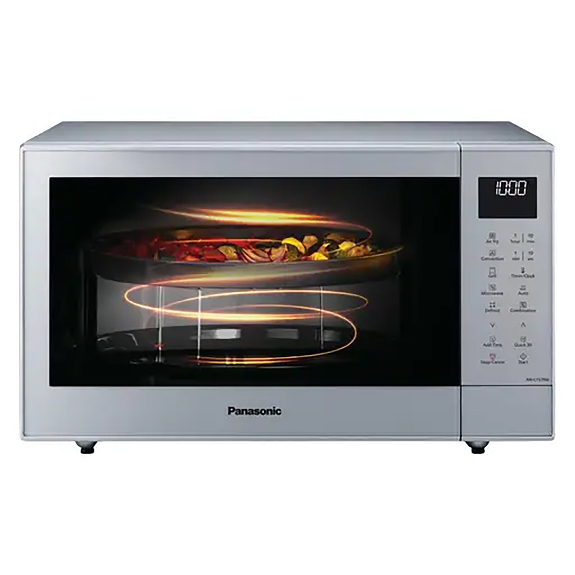 Panasonic 27L 1000W 4-in-1 Combi Inverter Microwave Oven in Silver - NN-CT57RMBPQ