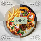 Panasonic 27L 1000W 4-in-1 Combi Inverter Microwave Oven in Silver - NN-CT57RMBPQ
