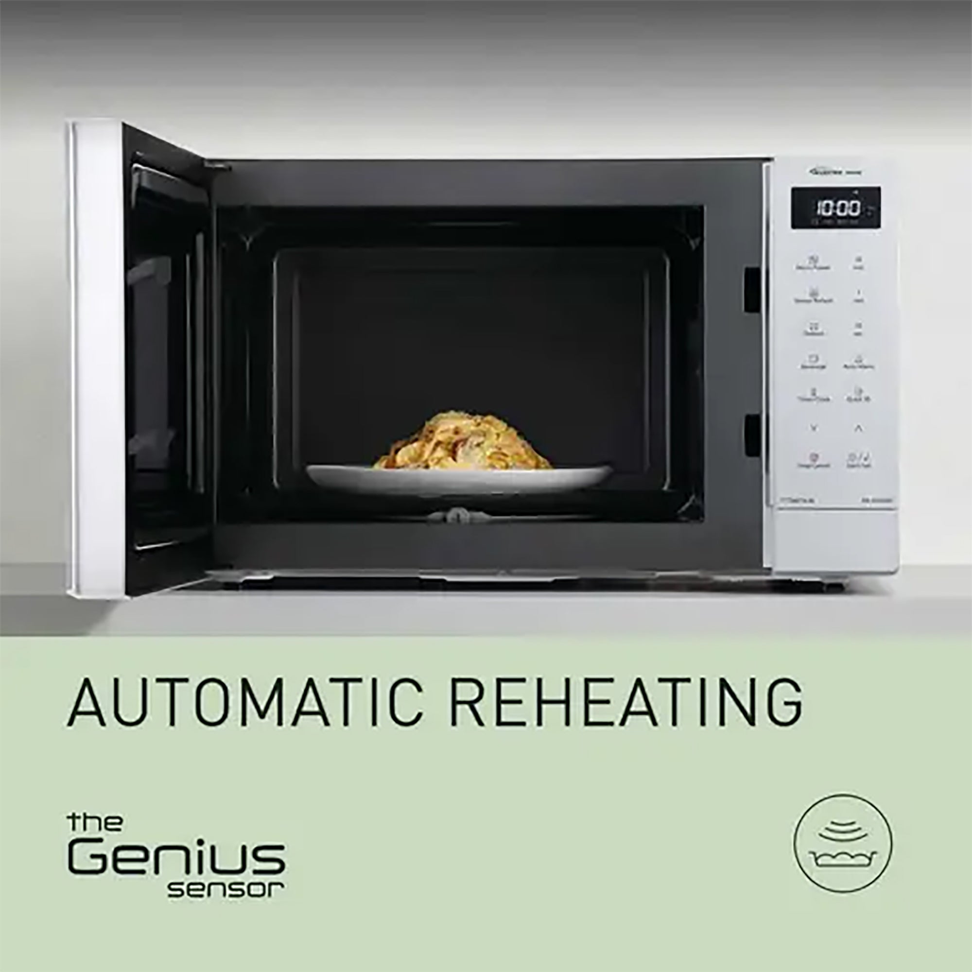 Panasonic 32L 1000W Solo Inverter Microwave Oven in White - NN-ST64QWBPQ
